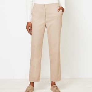 Loft Petite High Waist Slim Pants in Herringbone